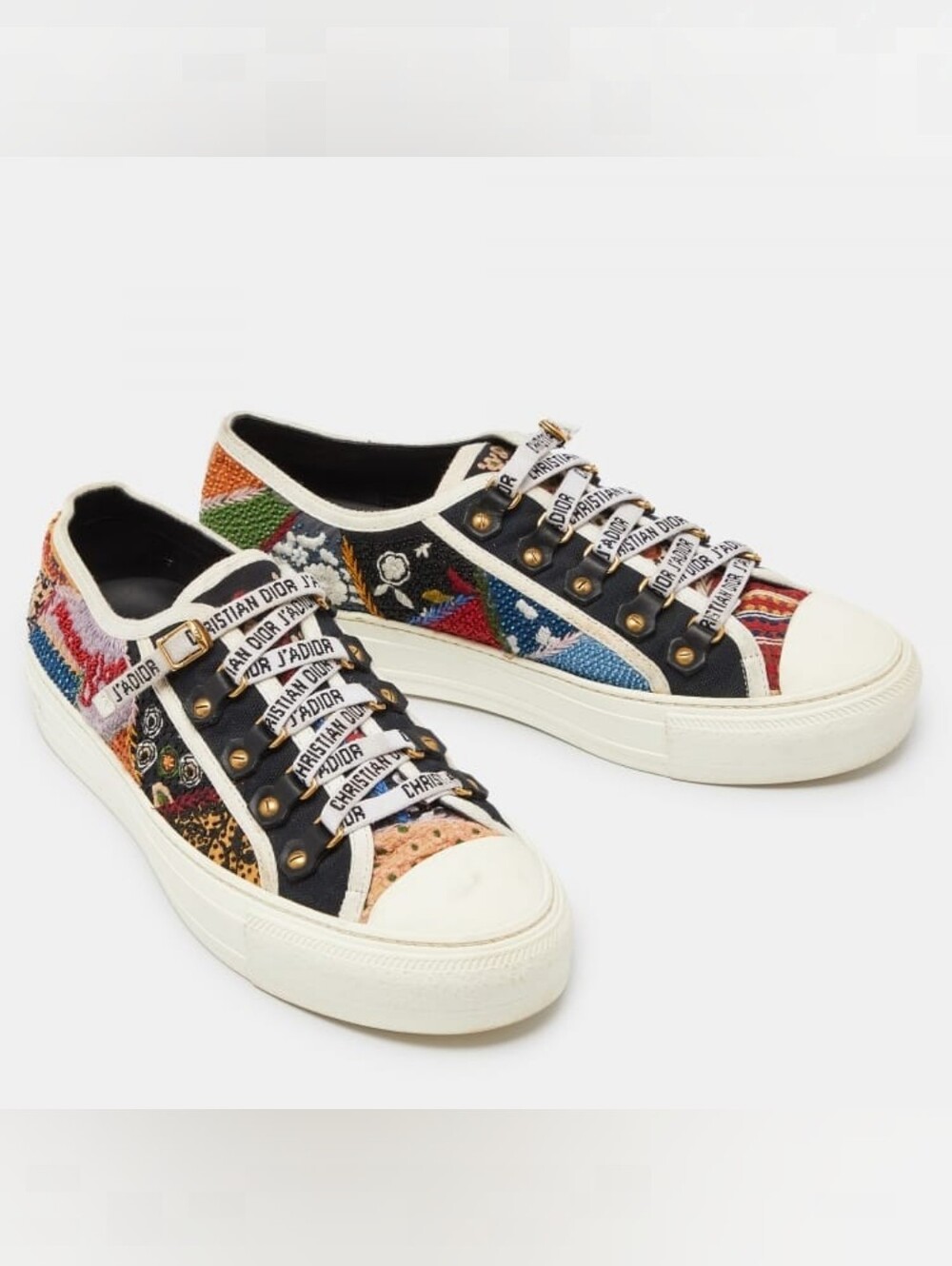 Christian Dior Walk’n’Dior Multicolor Embroidered Sneakers